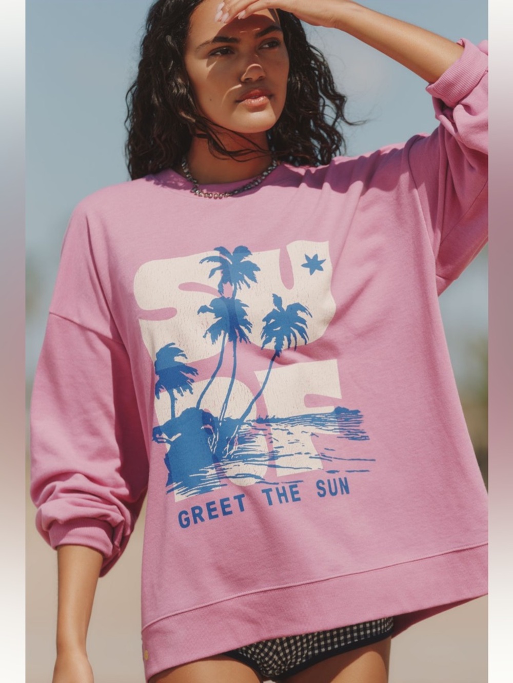 Anthropologie CELANDINE PRINTED CREW-NECK SWEATSHIRT NEW Size S/M Pullover